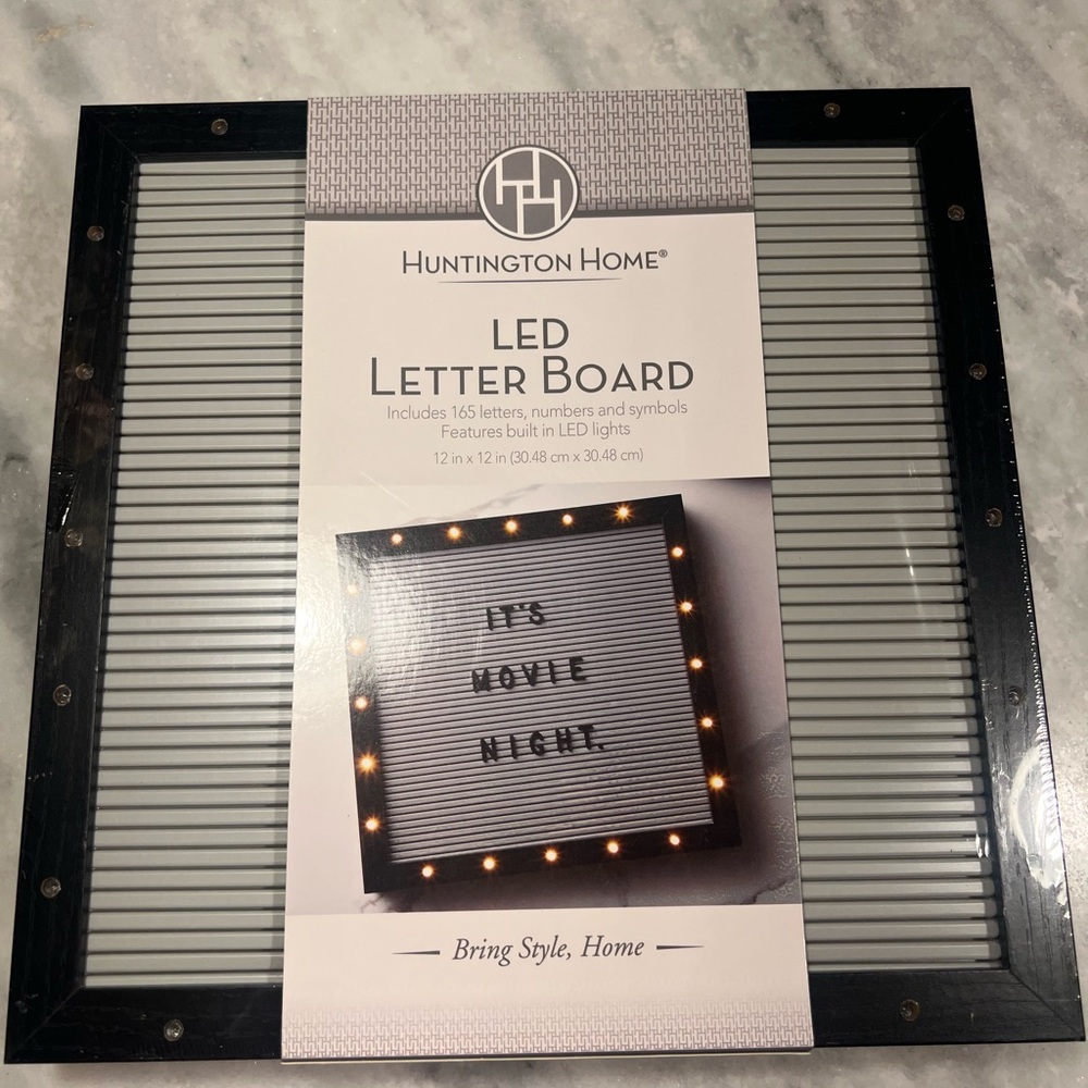 Huntington Home Black LED Letter Board